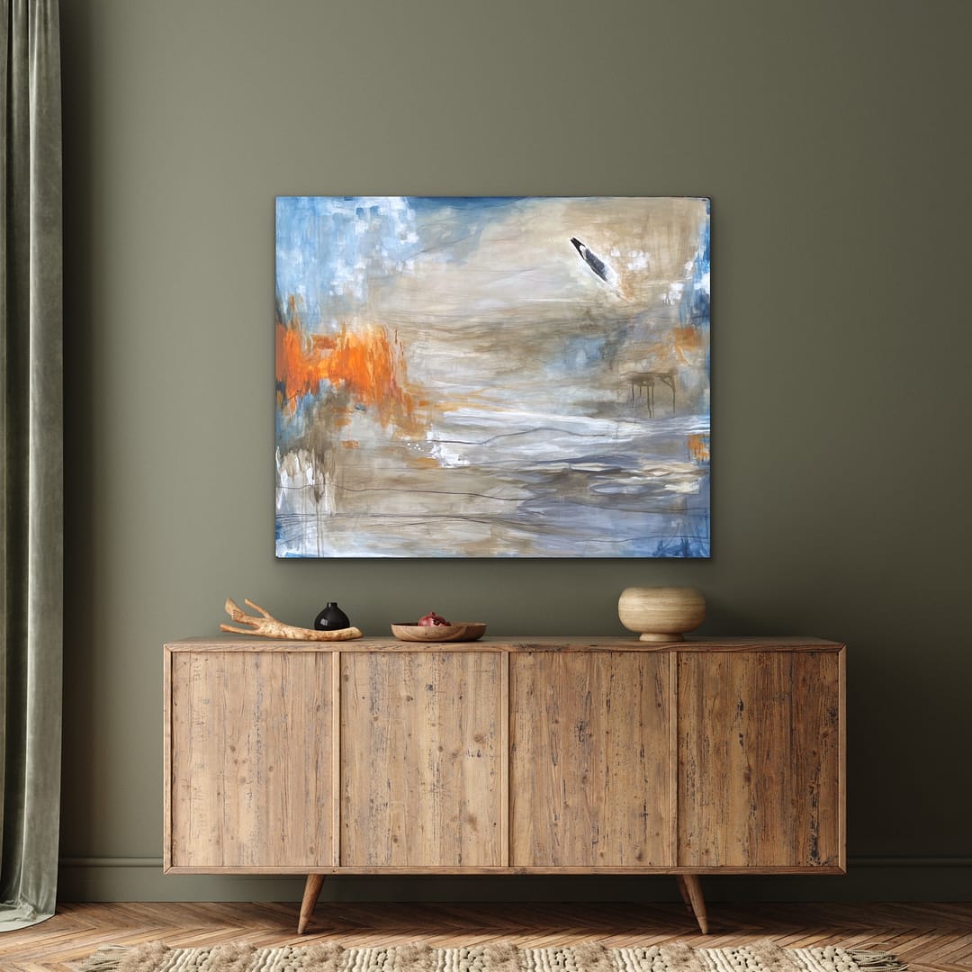 Sjæl i flammer 100x120x4 - Billede 3