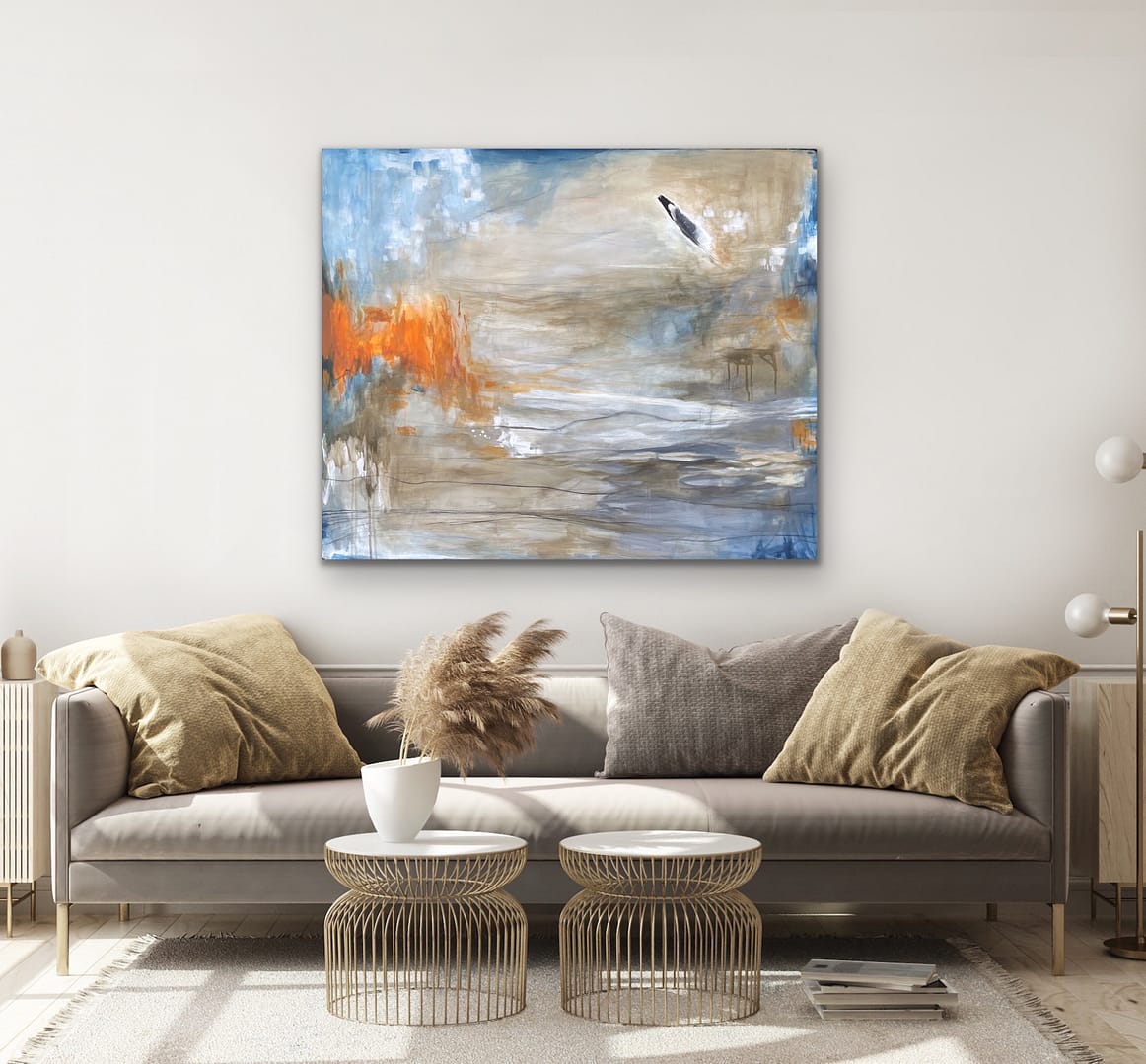 Sjæl i flammer 100x120x4