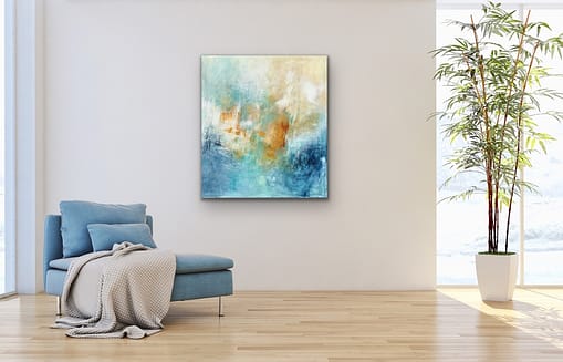 Abstrakt maleri "Magisk" 80x90