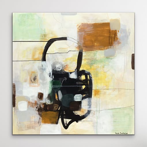 Abstrakt maleri "Imperfekt beauty" 80x80