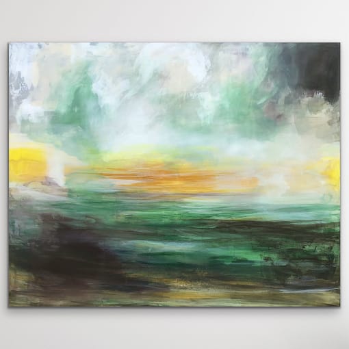Abstrakt maleri "Sunrise" 80x100