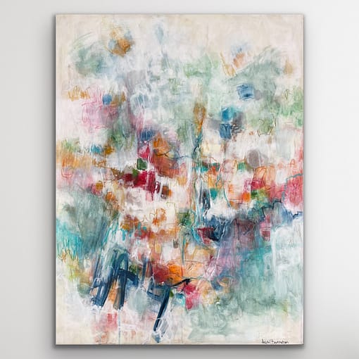 Abstrakt maleri "Fireworks" 60x80