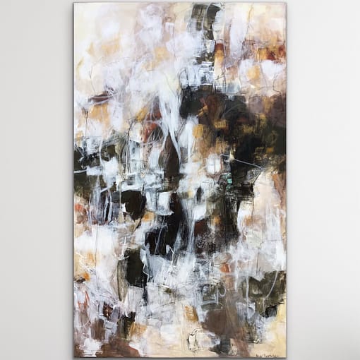 Abstrakt maleri "Mindfullness" 60x100