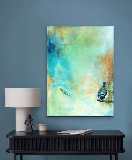Kæk Blå mejse 60x80
