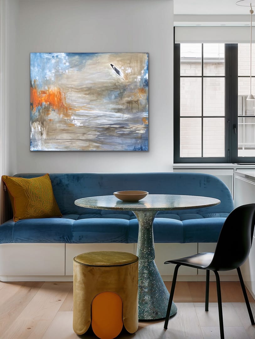 Sjæl i flammer 100x120x4 - Billede 2