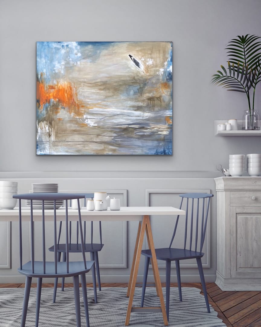 Sjæl i flammer 100x120x4 - Billede 4